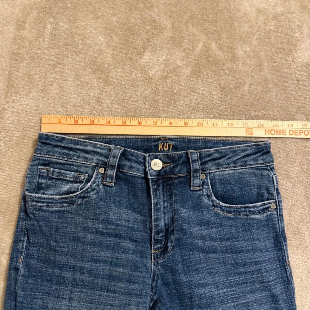 KUT from the Kloth Womens Straight Leg Jeans Blue Medium Wash Size 4L